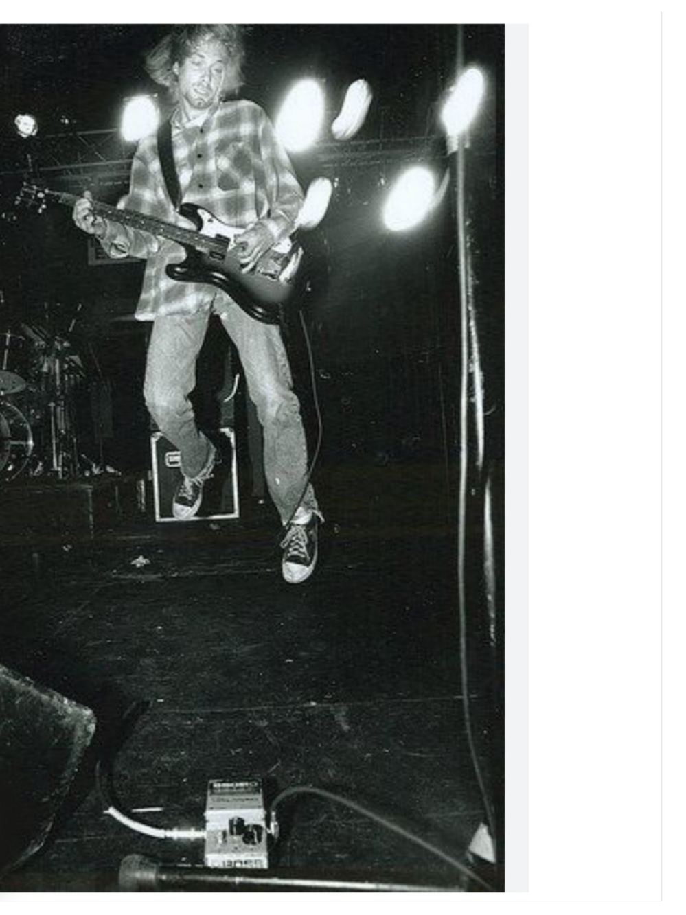 27"L Peel & Stick Kurt Cobain NIRVAVA 1994 Print Wall Sticker New! - Picture 2 of 5
